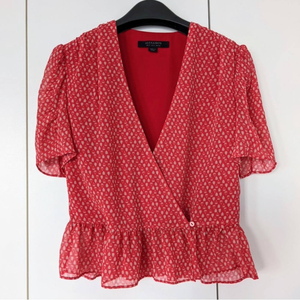 AllSaints Wrap Top